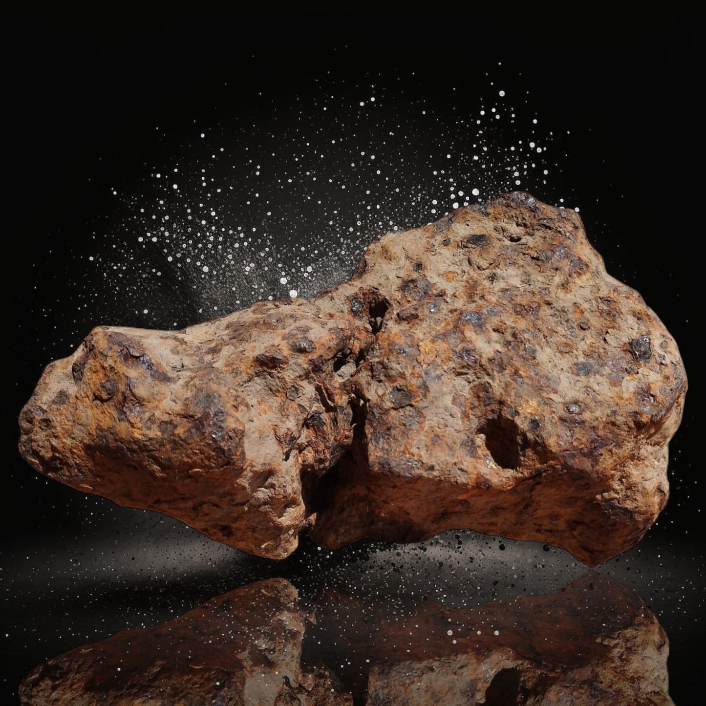 XXL Metallic Meteorite CAMPO DEL CIELO (Argentina, 4500 years old). 28 Kg