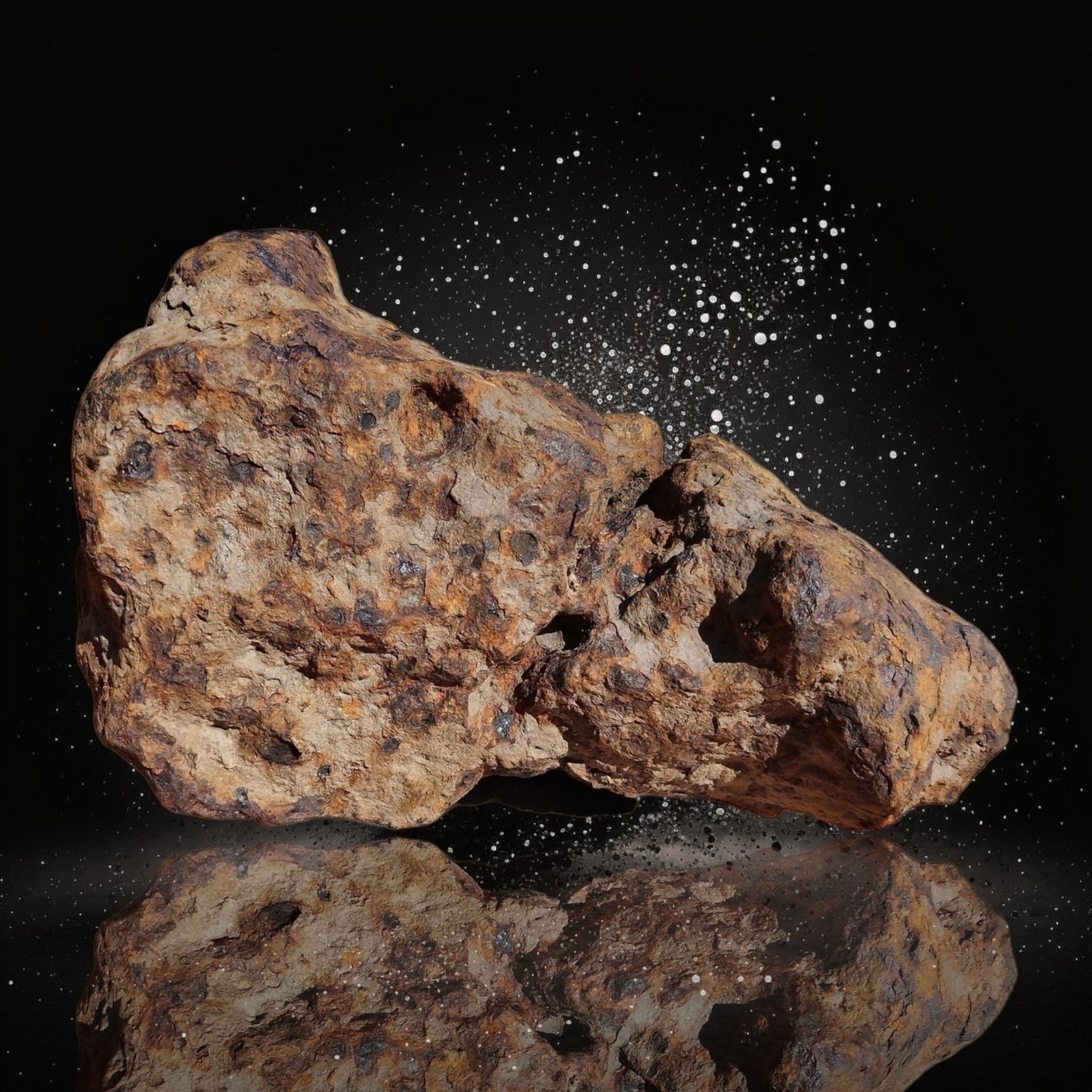 XXL Metallic Meteorite CAMPO DEL CIELO (Argentina, 4500 years old). 28 Kg