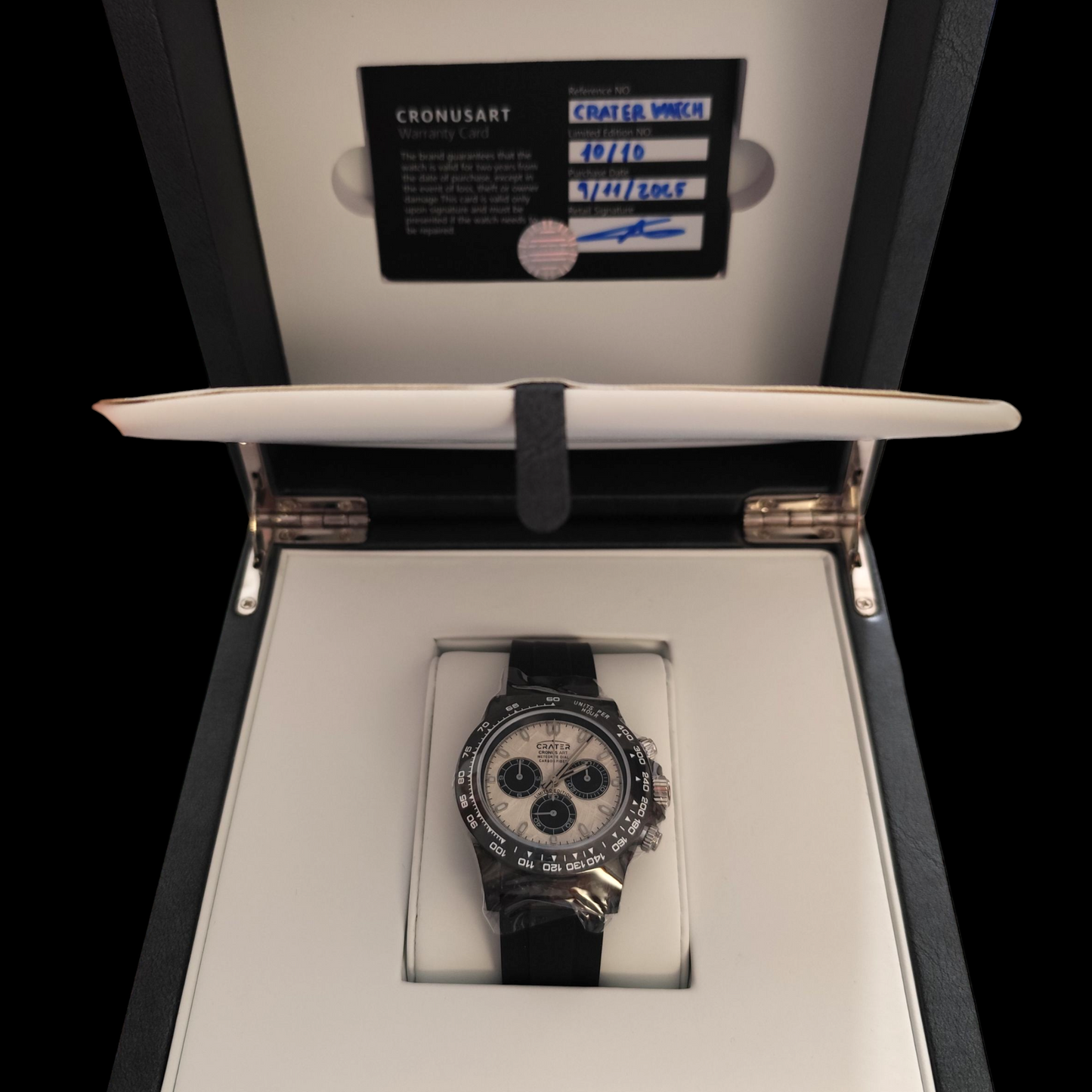 Amazing. Reloj de Lujo. Dial de meteorito. Movimiento mecánico / Caja de carbono / Cristal de zafiro. - 75 g