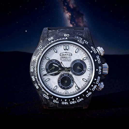 Amazing. Reloj de Lujo. Dial de meteorito. Movimiento mecánico / Caja de carbono / Cristal de zafiro. - 75 g